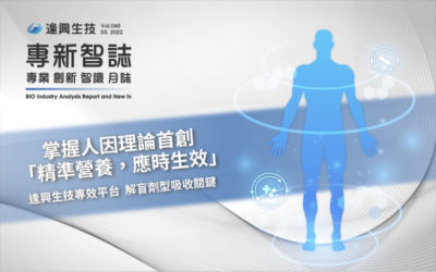掌握人因理論首創「精準營養，應時生效」 逢興生技專效平台 解盲劑型吸收關鍵–下篇